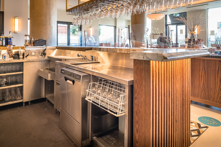 AD50 Commercial Glasswasher in a bar
