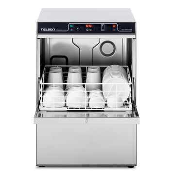 Speedwash SW40 Commercial Dishwasher with plates inside