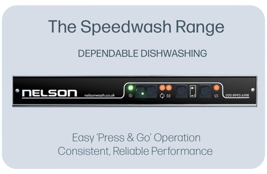 Nelson Speedwash commercial dishwasher collection button