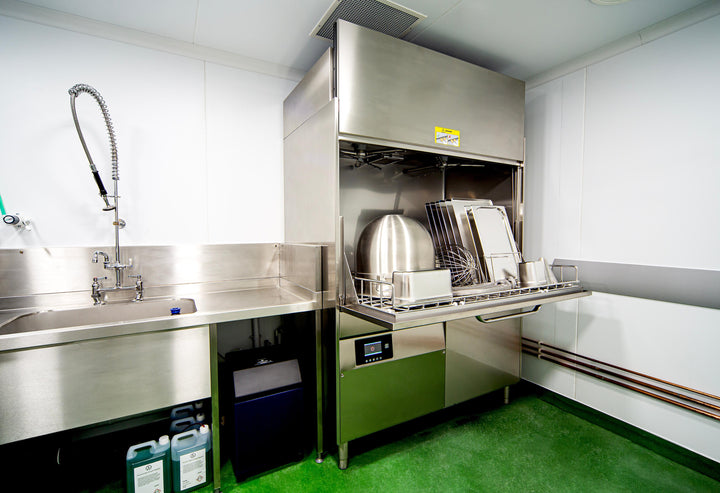 HydroMax Pro Utenstil Washer at B Bagel Production Kitchen