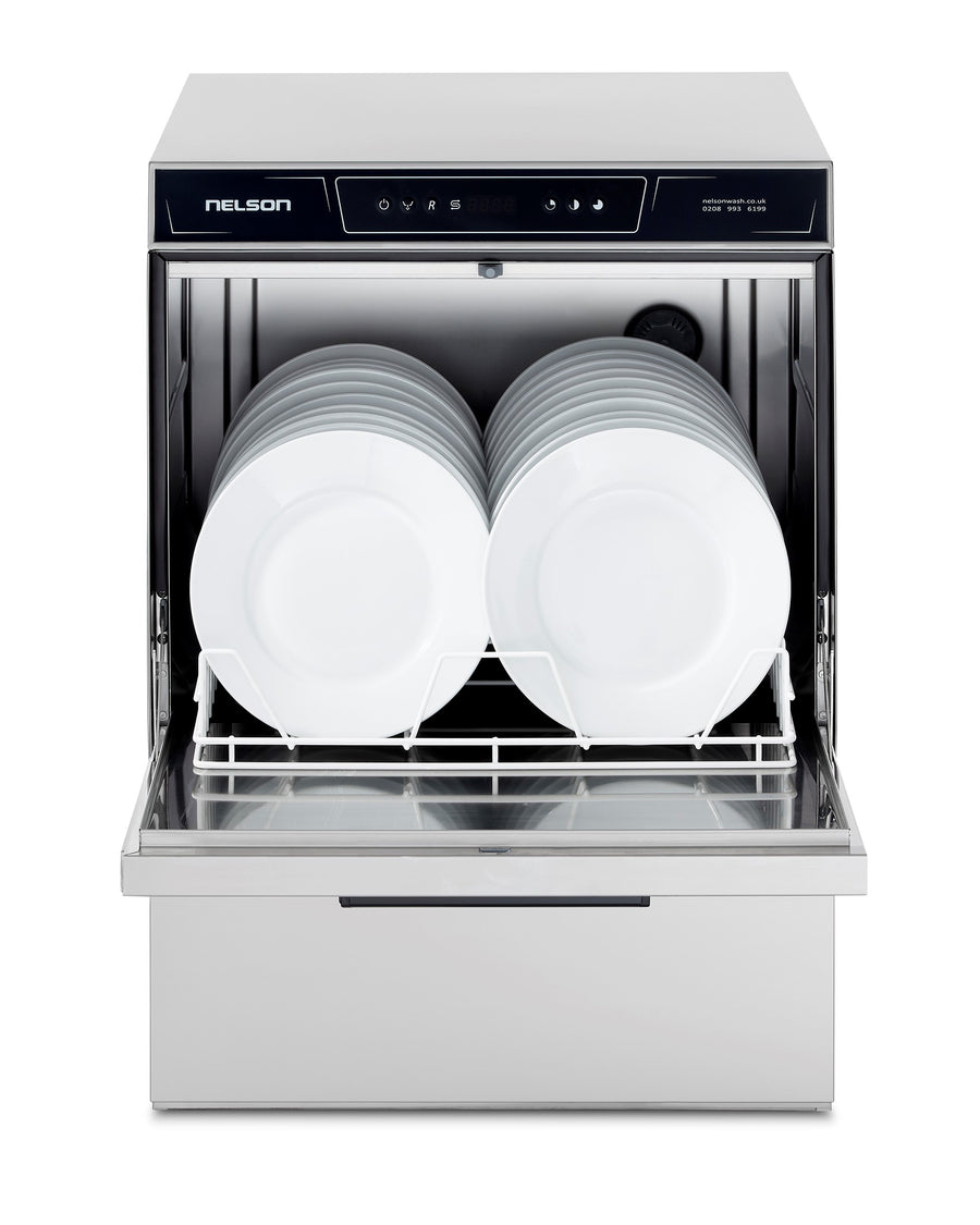 Speedwash Plus SW50+ commercial dishwasher front on open