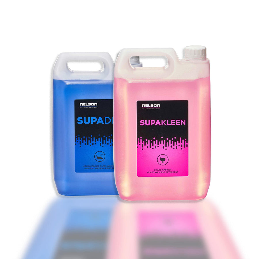 Glasswasher Detergent & Rinse-aid: Supakleen & Supadri 5Ltr (2 Pack)