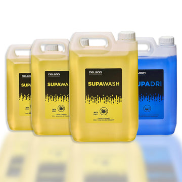 Supawash commercial dishwasher detergent and Supadri rinse aid