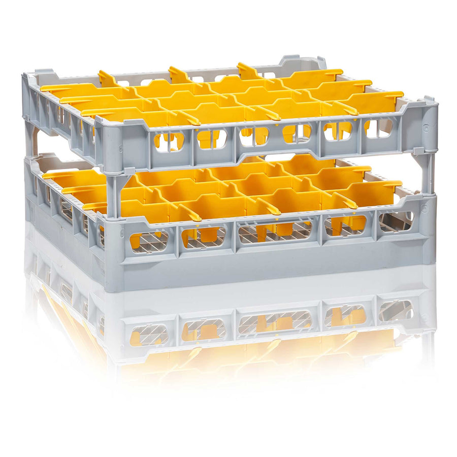 16 Compartment Glass Washer Basket For Wine and Beer Glasses