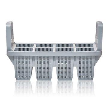 Plastic Grey 8 Compartment Cutlery Basket